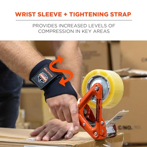 Ambidextrous Single-Strap Wrist Support - Medium, Black
