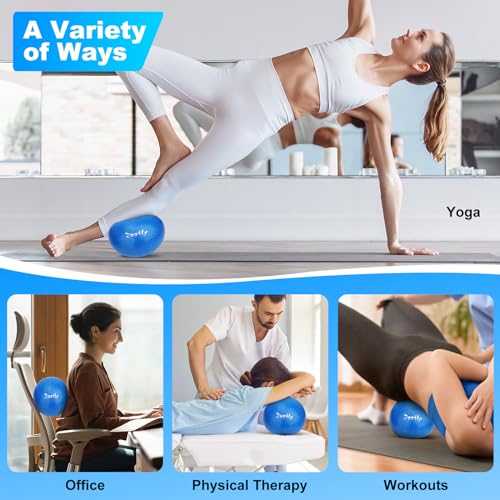 9-Inch Mini Exercise Ball for Pilates, Yoga, and Physical Therapy - Blue