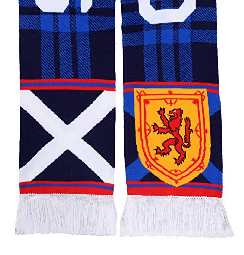 High-Definition Scotland Soccer Knit Scarf - Vivid Colors