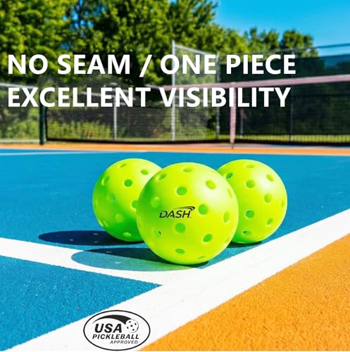 USAPA Approved Pickleball Balls - Bright Yellow, 40 Holes