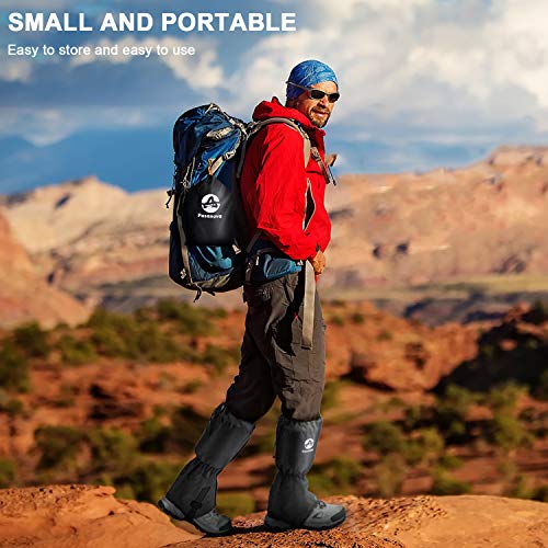 Waterproof Adjustable Leg Gaiters for Hiking & Outdoor Use