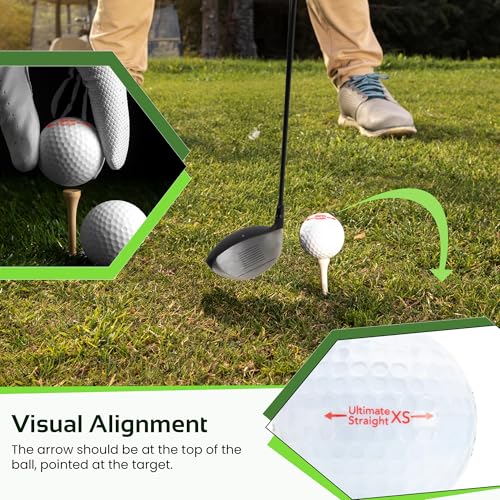 Self-Correcting Golf Balls - High-Performance Anti-Slice & Hook Reduction