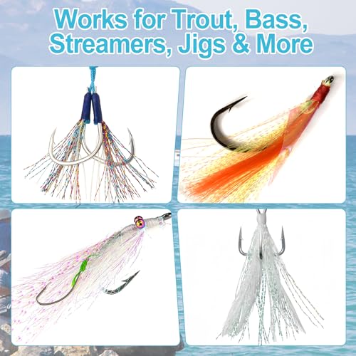 12-Color Crystal Flash Line for Fly Tying Lures