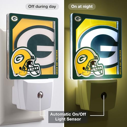 Green Bay Packers NFL Logo Nite Light - 3D Glowing Effect