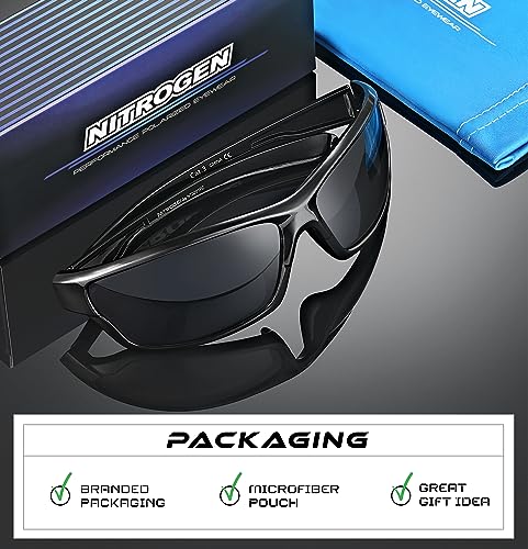 Polarized Wrap Around Sport Sunglasses UV400 for Men & Women