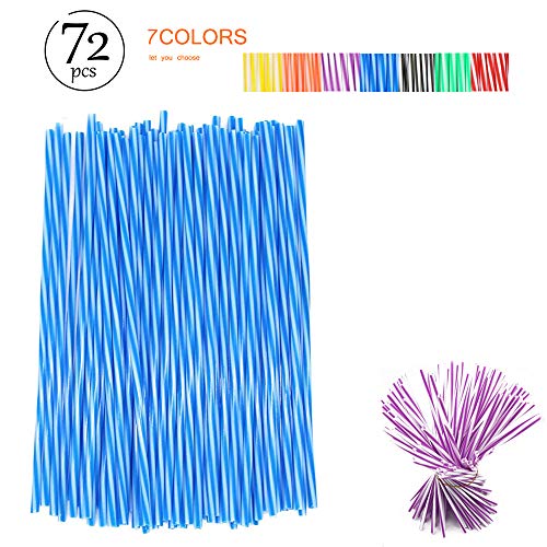 72Pcs Universal Dirt Bike Spoke Covers - Blue Rim Wraps