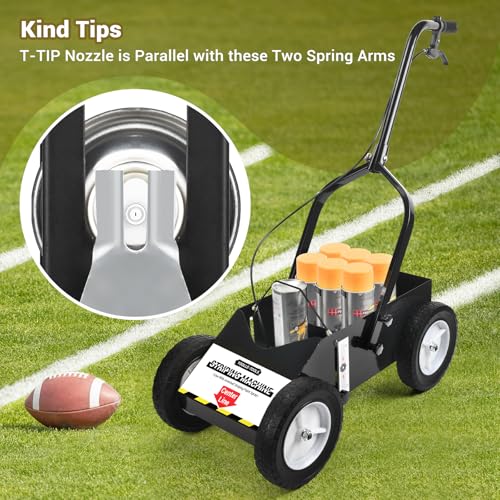 Heavy Duty Line Marking Machine for Inverted Spray Paint - 9.8"x 13"x 28.3"