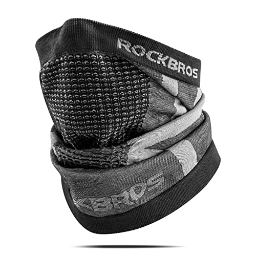 Neck Gaiter for Men & Women - Breathable Half Face Mask - Black