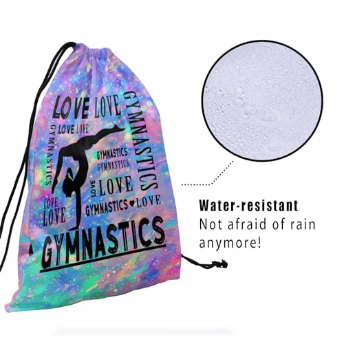 Giwawa Abstract Love Gymnastics Grip Bag Purple Blue 9.25 x 12 in