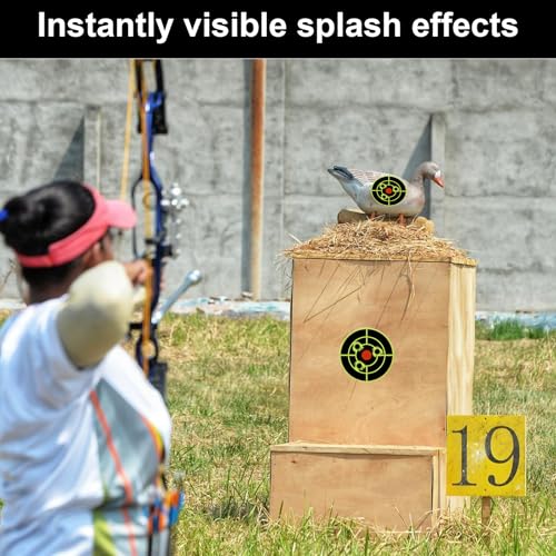 3 Inch Self-Adhesive Splatter Shooting Targets - 200 Pcs