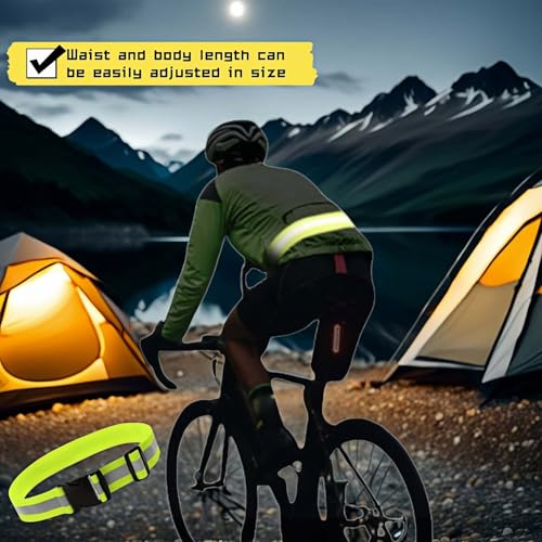 Adjustable Reflective Safety Belt - High-Visibility for Running & Cycling