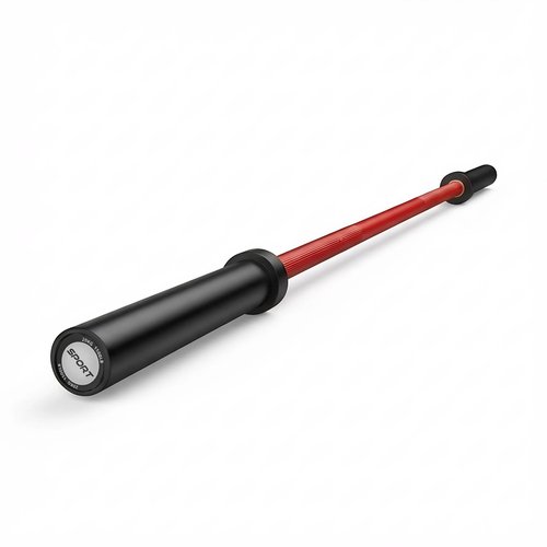 7ft Olympic Barbell for Home Gym, 45lb 2" Weight Bar for Deadlift Weightlifting, Bar, 1000 Lb High-Capacity, Hard Chrome, Knurled Grip, Strength Training Bench Press Squat Presses,Red & Black