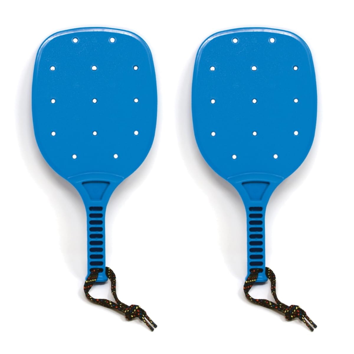 No Worry Sports Rugged Racket Junior Pickleball Paddle Set – Tough Molded Plastic Design for Learning, Practice, Group Games, and All-Purpose Recreational Play – Made in The USA (2-Pack, Yellow)