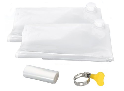Yonawlsy Bathtub Drinking Water Bladder,2 Pack 60 Gallon Heavy Duty Food-Grade Plastic Bag Hold Fresh Drinking Water, Using for Camping, Gardening or Disaster and Hurricane Survival