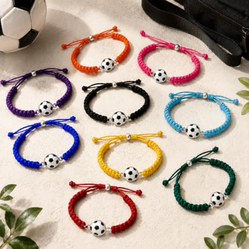 Adjustable Soccer Bracelet - Unisex Paracord Jewelry Gift
