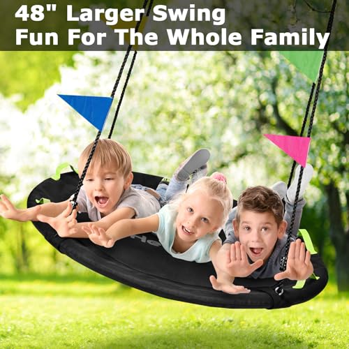 48 Inch Tree Swing - Large Saucer Flying Swing for Backyard