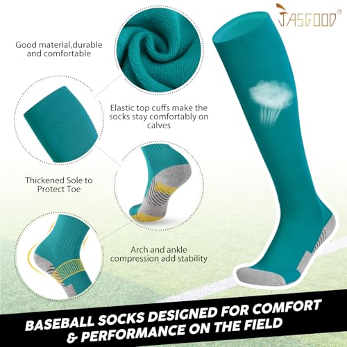 Teal Baseball Socks and Elastic Belt Combo for Youth & Adults - Softball Gear