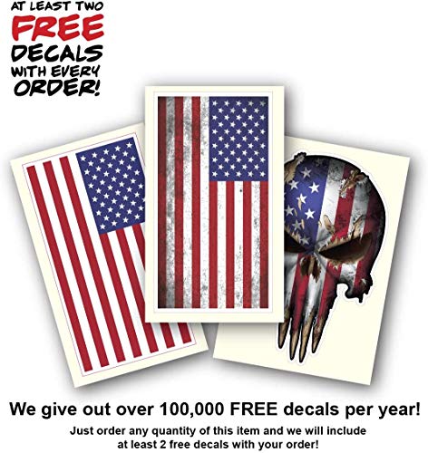 12 Pack Mexican Skull & Flag Decals - Small Mexican Pack