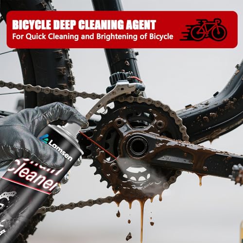 24 Oz Bike Chain Cleaner Kit with Lubricant & Brush - Professional Motorcycle Maintenance
