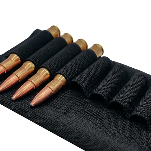 Universal Elastic Buttstock Shell Holder - Holds 9 Cartridges