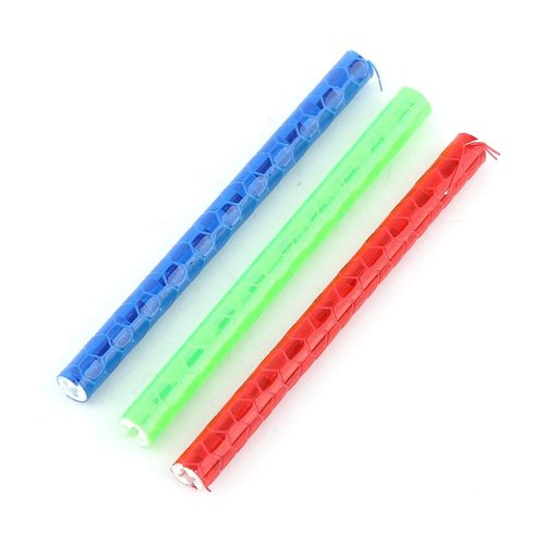Dioche Wheel Lights, 24pcs Colorful Cycling Wheel Spoke Reflector Clips Reflective Warning Strip Clip Tube(Blue)