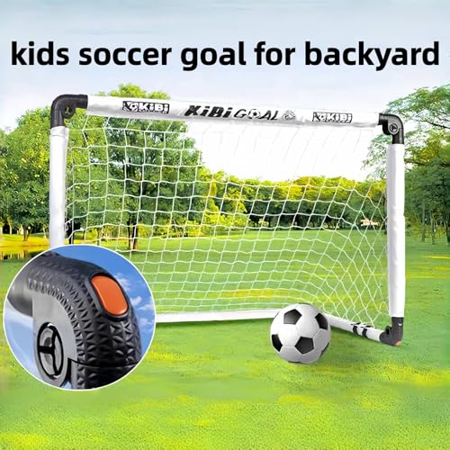 Foldable Mini Soccer Goal for Kids - 35.43in x 23.62in - White