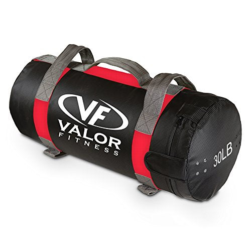 30 lb Pre-Filled Sandbag for Weight Training with 5 Grip Handles