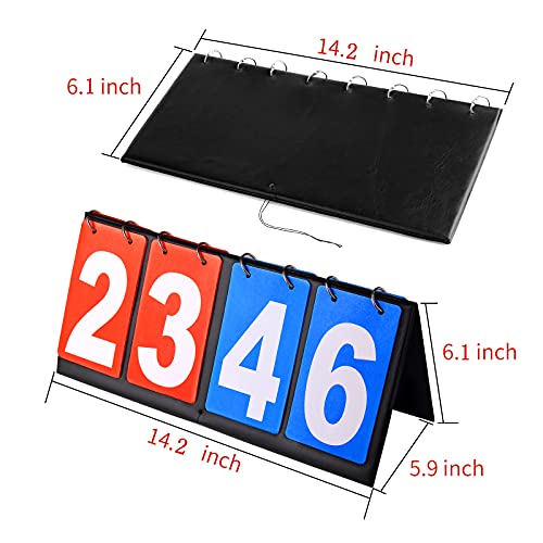 Scoreboard Score Keeper for Basketball & Tennis - Red/Blue