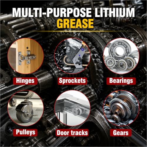 Premium White Lithium Grease - Multi-Purpose Lubricant with Brush