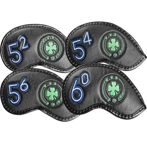 Amy Sport Black 4-Pack Wedge Golf Club Head Covers 52°-60° Protectors