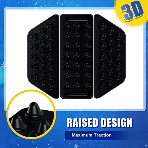 Snowboard Stomp Pad - Black Self-Adhesive Anti-Slip Grip Mat