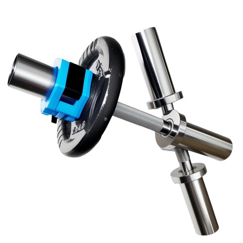 Rivotrance Olympic Dumbbell Handle, Loadable Dumbbell Bars for 2 Inch Olympic Weight Plates, Ideal for Home Gym Strength Training