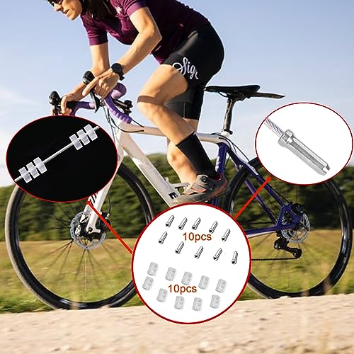 10PCS Bicycle Brake & Shift Cable Set for Road Bikes