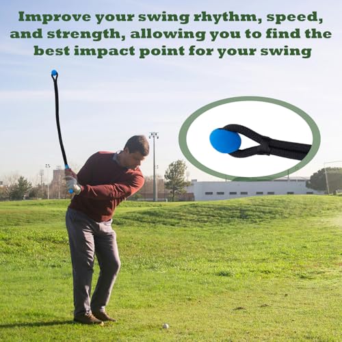 Golf Training Rope Trainer with Storage Bag – Strength & Rhythm Practice