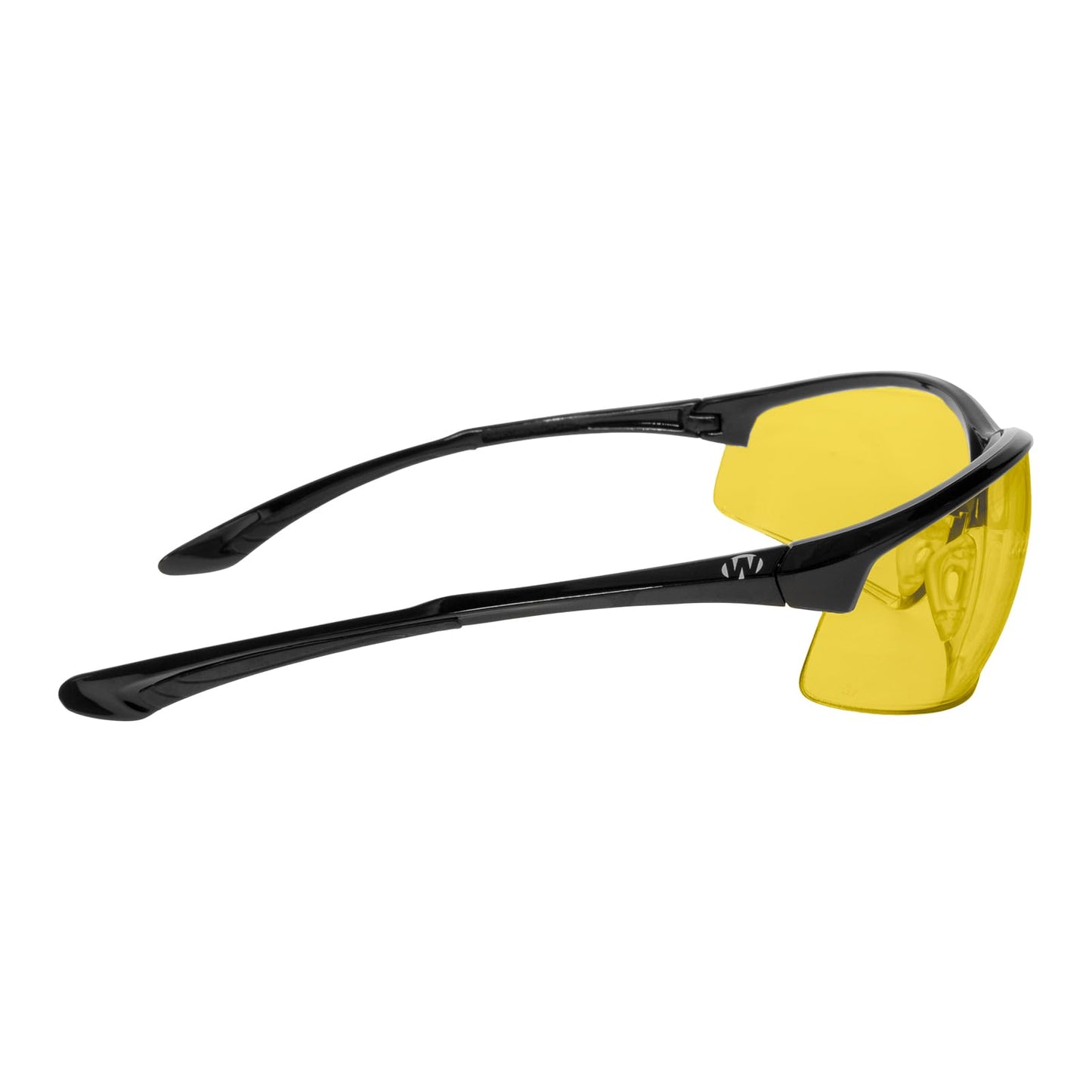 Walker's Tanker Open Frame Shooting Glasses Amber w/CASE