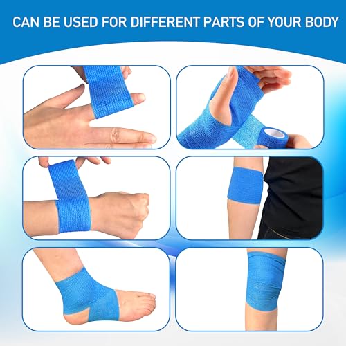 Self Adhesive Bandage Wrap - 15 Pack 2 Inch x 5 Yards Mix