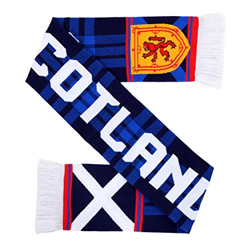 High-Definition Scotland Soccer Knit Scarf - Vivid Colors