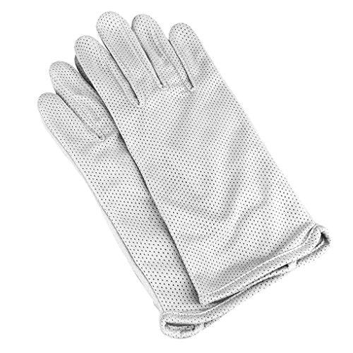 Summer UV Protection Driving Gloves - Mesh-Gray Full Finger