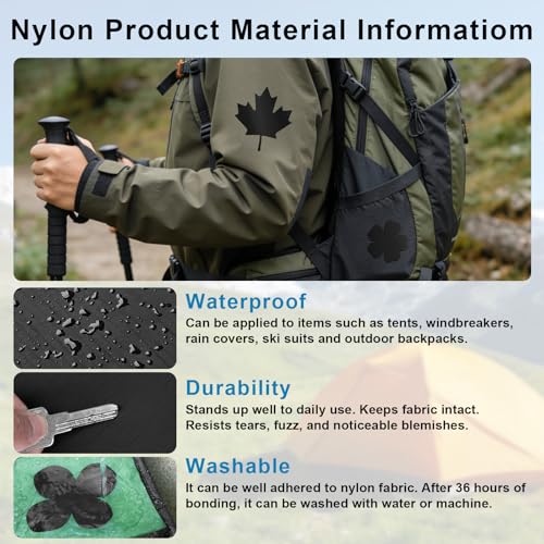 Self-Adhesive Nylon Repair Patch Kit - Waterproof Fabric Tape, 2 Rolls