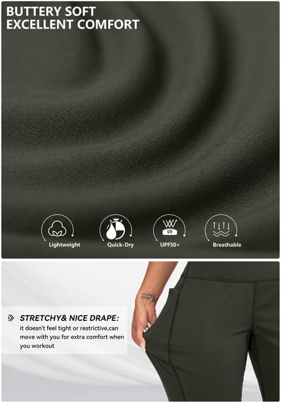 Viodia Women's High-Waisted Joggers - Athletic Workout Pants with Pockets | Tapered Sweatpants