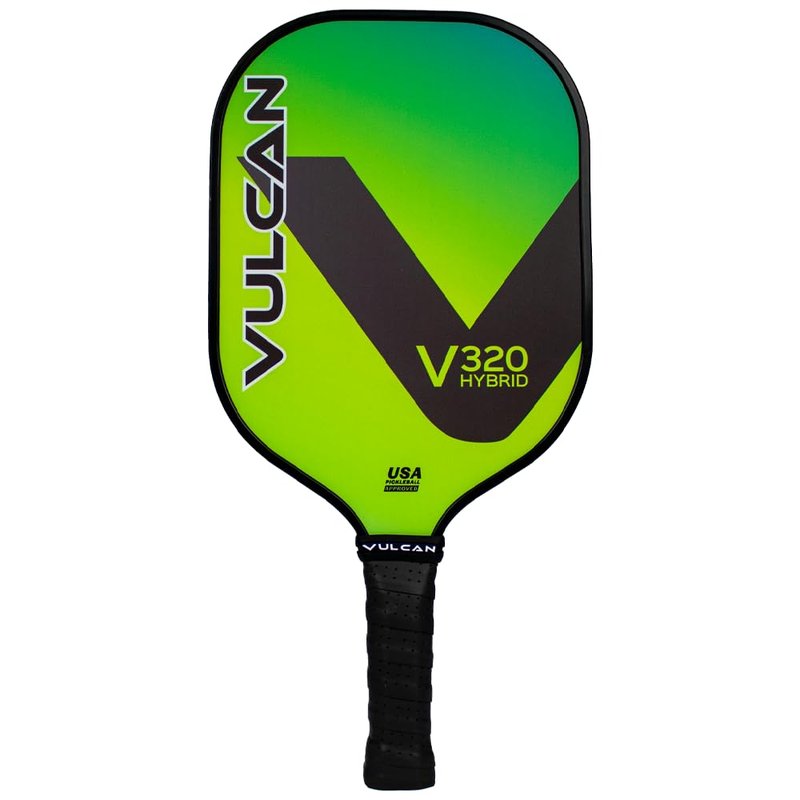 Vulcan | V320 Pickleball Paddle | Hybrid Performance | Polypropylene Core - Fiberglass Surface | USAP Approved | Lemon Lime