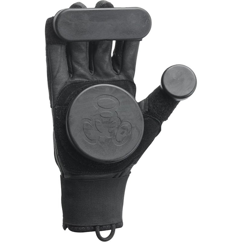 Triple Eight Sliders Longboard Slide Gloves with Finger Puck (1-Pair), Small/Medium , Black