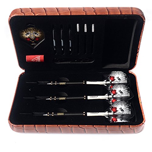CUESOUL Dragon 21g Professional Steel Tip Darts with Case, 21g-25g Series - 21g variant F2304L