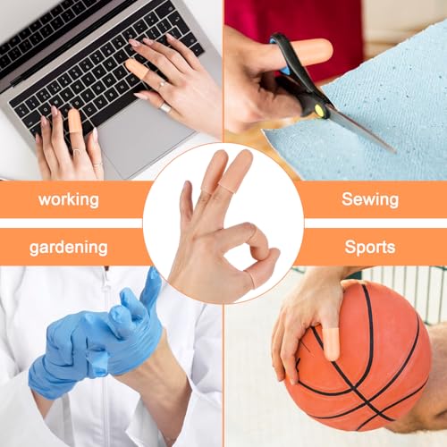 20pcs Reusable Gel Finger Cots - Silicone Finger Protectors