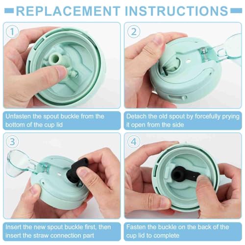 2-Pack Silicone Bite Valve Replacement for 64oz Water Bottles