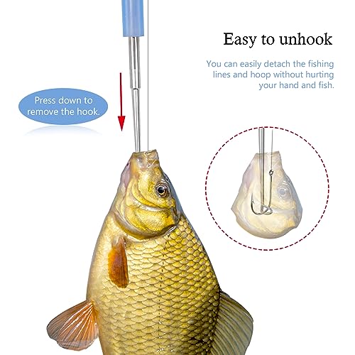Stainless Steel Fishing Hook Remover Tool - 2 Pack, 4.8-inch Disgorger