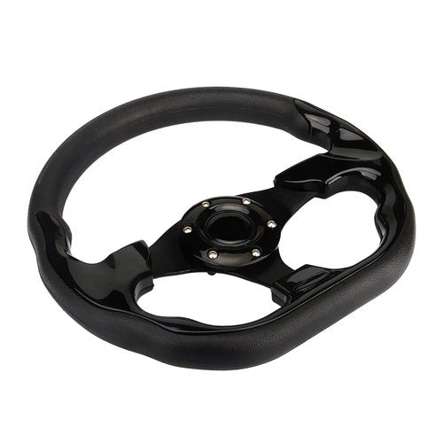 D Shape Style Golf Cart Steering Wheel Universal Design for Club Car Ds and Precedent EZGO RXV & TXT, Yamaha Golf Cart Steering Wheel