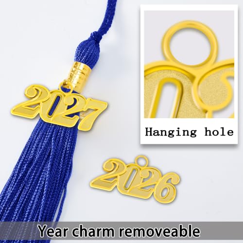 Matte Graduation Cap with Tassel - Royal Blue 2026 2027