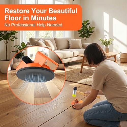 Floor Gap Repair Tool with Suction Cup & Sticky Pads - 45° Angle