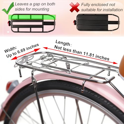 Heavy Duty Rear Kids Bike Seat - Large, Safe Child Carrier